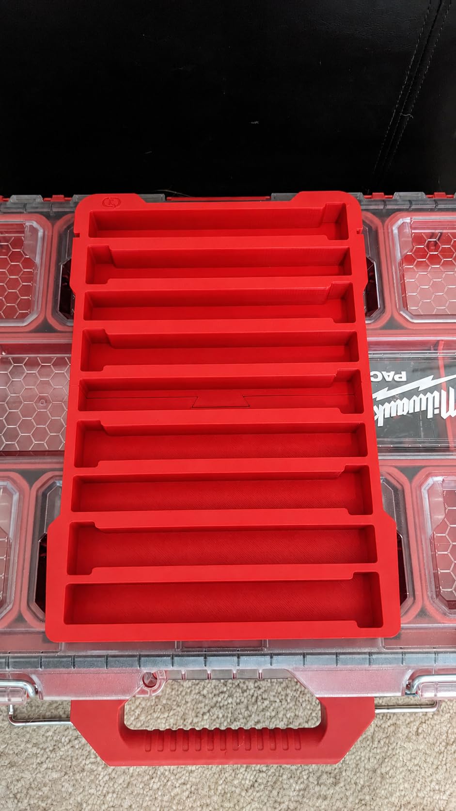 Compact Magazine Organizer Insert for AR Style Magazines, No-Rattle Secure Fit, Compatible with PMAG and GI Mags, .223/5.56 for Milwaukee Packout