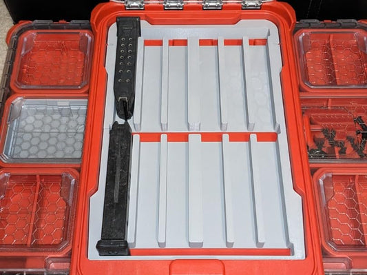 Magazine Insert for Glock Magazines. Designed For Slim Milwaukee Packout