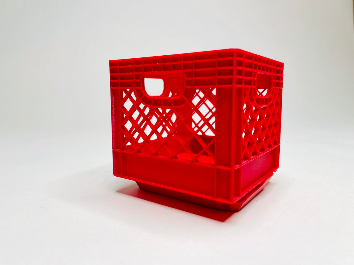 Milwaukee Packout Mini Crate, Storage Organizer for Tools, Mounting Feet & Adapter, Small Tool Holder, Black & Red