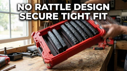 Compact Magazine Organizer Insert for AR Style Magazines, No-Rattle Secure Fit, Compatible with PMAG and GI Mags, .223/5.56 for Milwaukee Packout