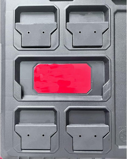 8 Pcs Mounting Feet for Milwaukee Packout,Mounting Plate Feet Mount Adapter Compatible with Milwaukee Packout System,Red